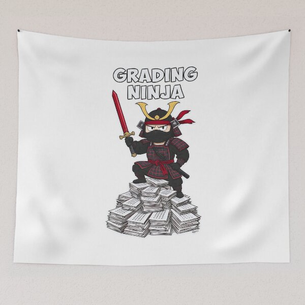 Item preview, Grading Ninja Samurai Teacher designed and sold by JobVibeStudio.