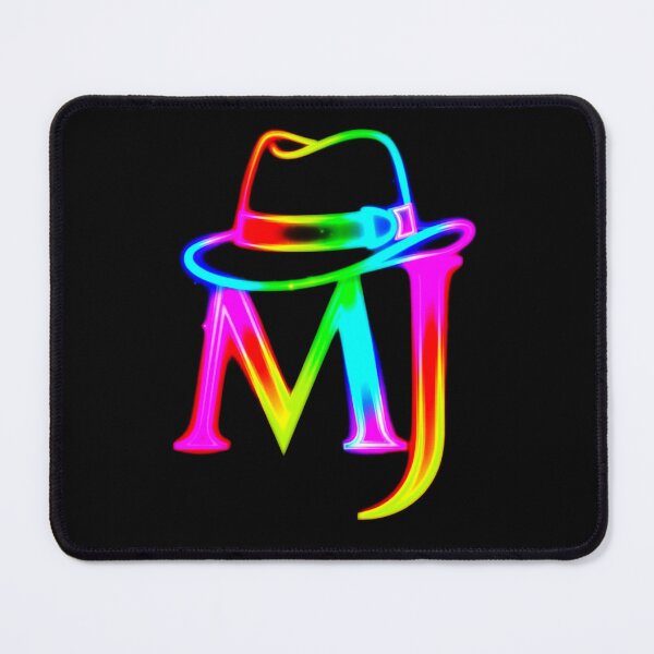 Item preview, Logotipo mágico del rey del baile con brillo neón de MJ Fedora designed and sold by ExploreAura Studio.