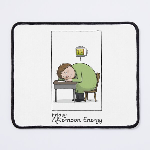 Item preview, Friday Afternoon 1% Battery designed and sold by JobVibeStudio.