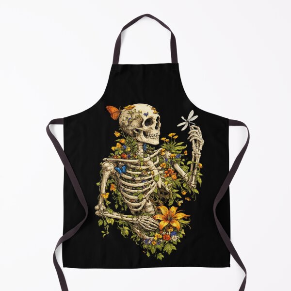 Item preview, Floral Skeleton Sticker – Dark Botanical Skull with Flowers, Gothic Nature Aesthetic designed and sold by yofeustore.