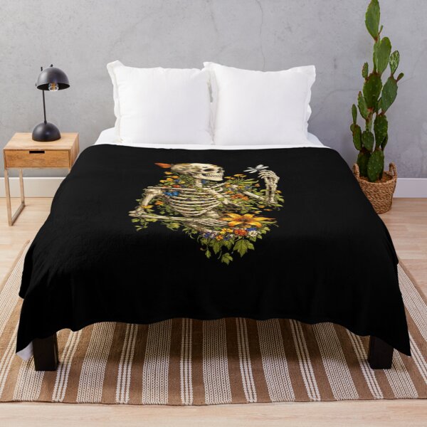 Item preview, Floral Skeleton Sticker – Dark Botanical Skull with Flowers, Gothic Nature Aesthetic designed and sold by yofeustore.