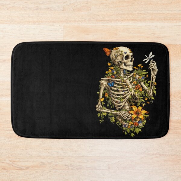 Item preview, Floral Skeleton Sticker – Dark Botanical Skull with Flowers, Gothic Nature Aesthetic designed and sold by yofeustore.
