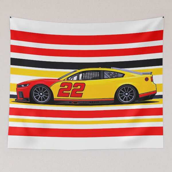 Item preview, 2026 Joey Logano No.22 Yellow Nascar Side Profile designed and sold by PitWallArt.