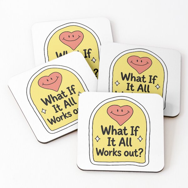 Item preview, What If It All Works Out? Gentle Positive Quote designed and sold by SkeletonsDanger.