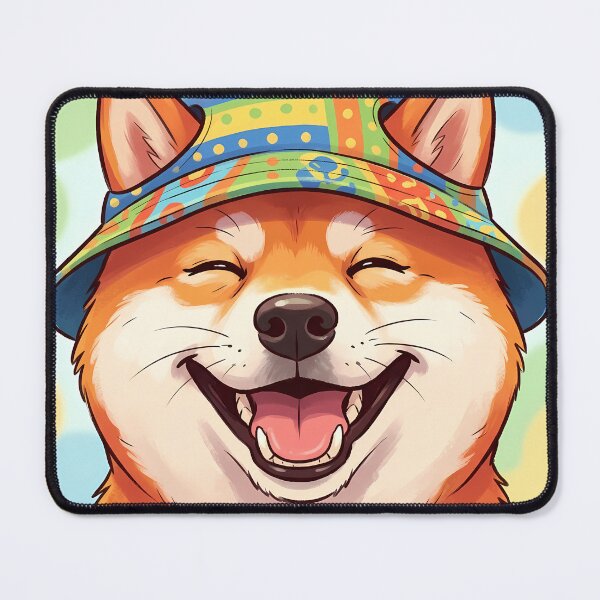 Item preview, Happy Shiba Inu in Summer Bucket Hat designed and sold by GlowingTales.