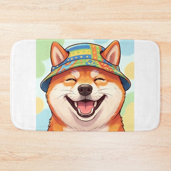 Item preview, Happy Shiba Inu in Summer Bucket Hat designed and sold by GlowingTales.