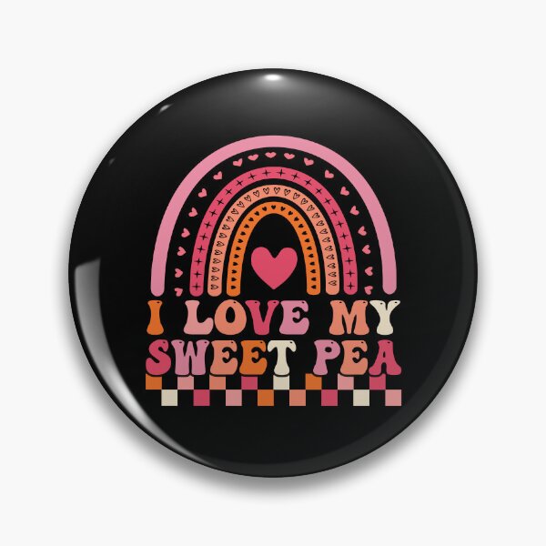 Item preview, I Love My Sweet Pea Retro designed and sold by KroghDs.