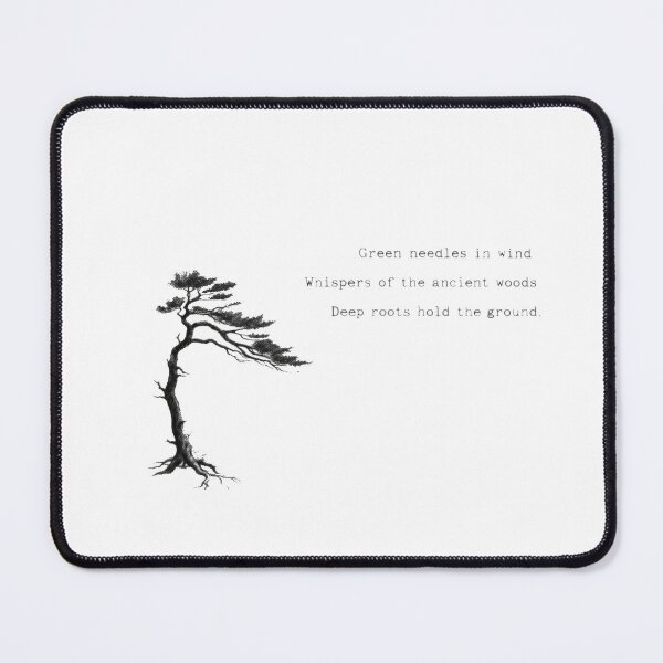 Item preview, Lone Pine Haiku Sticker - Forest Whispers Poetry designed and sold by Antonrec86.