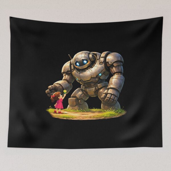 Item preview, The Little Girl and her Mecha Friend designed and sold by GlowingTales.