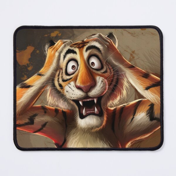 Item preview, Tiger in shock. designed and sold by MyHappyArtShop.