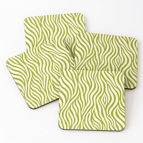 Item preview, Seamless Zebra Print Pattern Deep Lime Modern Aesthetic designed and sold by TheSlowShore.