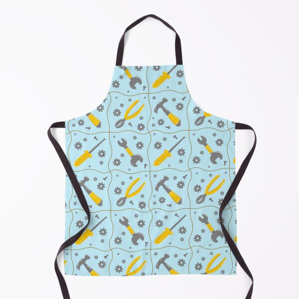 Item preview, Baby blue builder tools toolbox construction repeat seamless pattern designed and sold by ButterflyKissCollab.