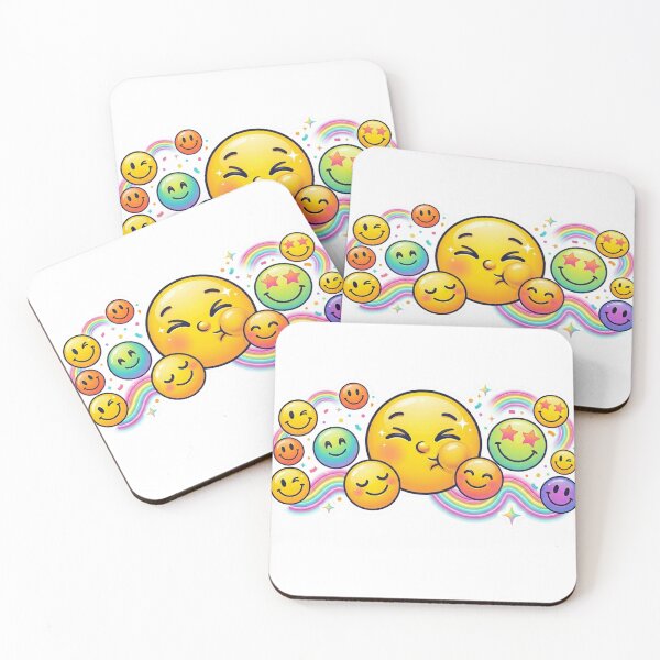 Item preview, Colorful Smiley Faces - Vibrant Multi-Colored Emoji Pack - Happy Expressions designed and sold by RS-Globalist-.