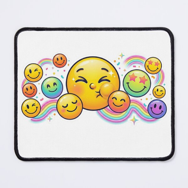 Item preview, Colorful Smiley Faces - Vibrant Multi-Colored Emoji Pack - Happy Expressions designed and sold by RS-Globalist-.