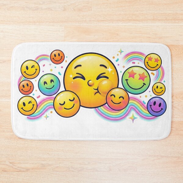 Item preview, Colorful Smiley Faces - Vibrant Multi-Colored Emoji Pack - Happy Expressions designed and sold by RS-Globalist-.