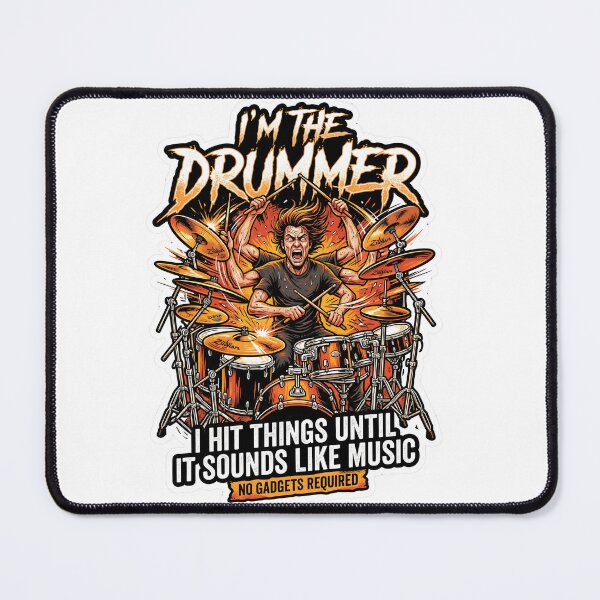 Item preview, Funny Drummer Hit Things Sounds Like Music designed and sold by EKHOAISTORE.