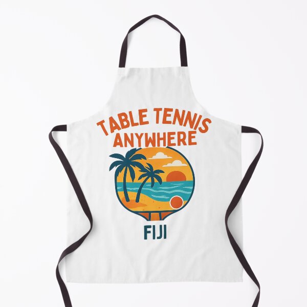 Item preview, Fiji Table Tennis Anywhere – Tropical Island Sunset Ping Pong Tee designed and sold by OhMyPingCo.