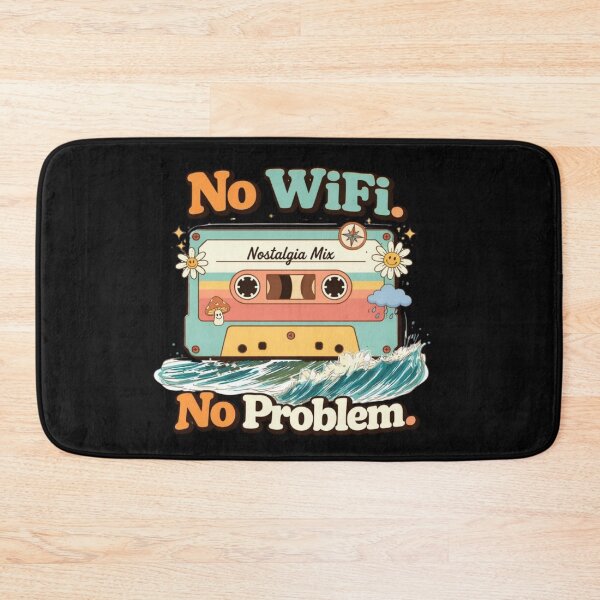 Item preview, No WiFi No Problem – Retro Cassette Summer Vibes Design designed and sold by Conviction studio.