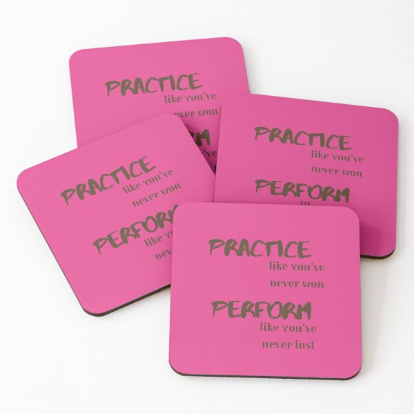 Item preview, Practice Like You've Never Won - Motivational Sports Quote designed and sold by fleur-atelier.