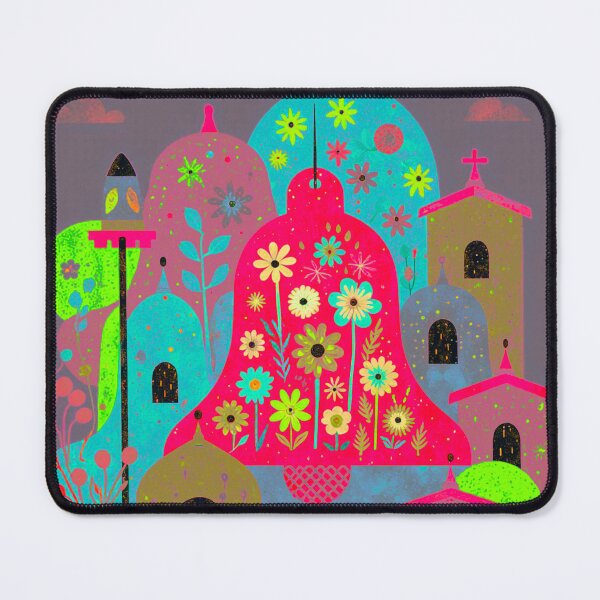 Item preview, Dream Floral Cityscape Illustration designed and sold by joycrysstudio.