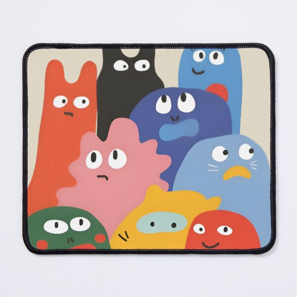 Item preview, Cute Colorful Blob Characters designed and sold by Rangmanch.