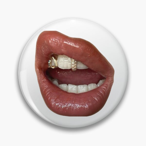 Item preview, Y2k Baddie Glossy Lips with Grills & Tooth Gems designed and sold by nyro collective .