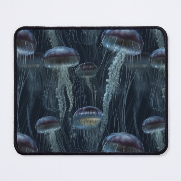 Item preview, Deep Sea Bioluminescent Jellyfish Ethereal Pattern designed and sold by pinkal.