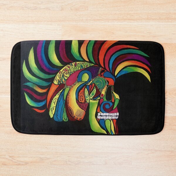 Item preview, Neon Skull Mohawk • Abstract Graphic Art designed and sold by PeridotGypsy.