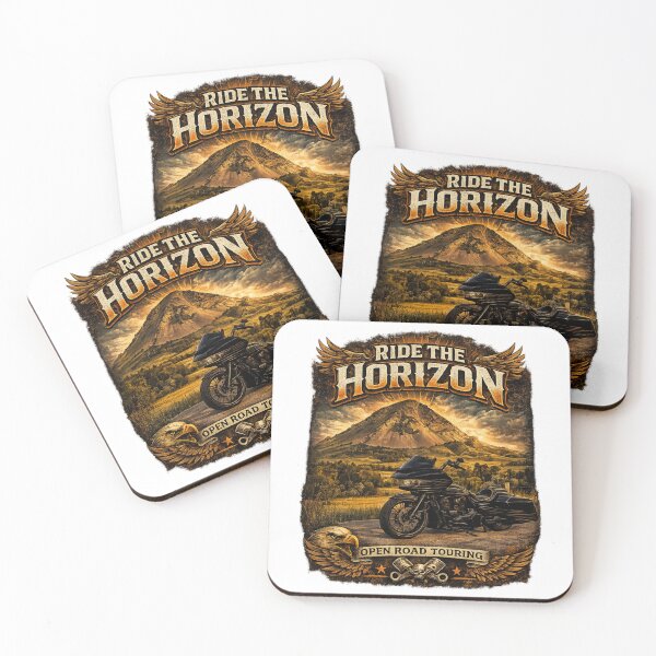 Item preview, Ride the Horizon Touring Motorcycle Art designed and sold by TorqueTheoryLab.