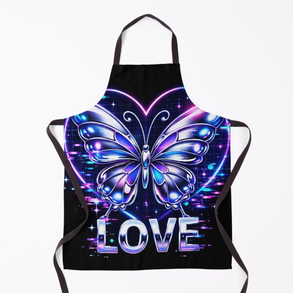 Item preview, Neon Butterfly Love Retro Futuristic designed and sold by the-dovlat.