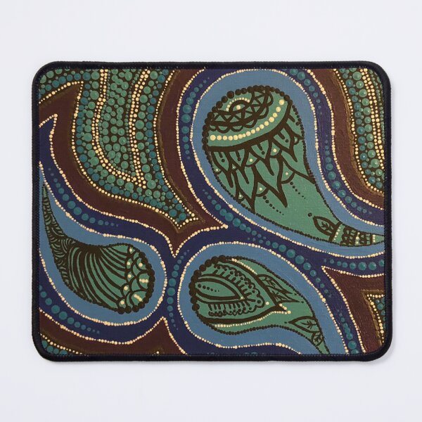 Item preview, Earth & Jewel Tones • Organic Abstract Dotwork Painting designed and sold by PeridotGypsy.
