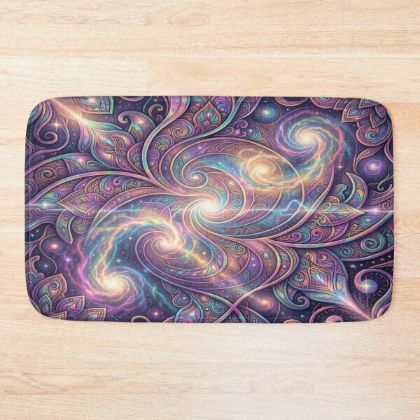Item preview, Cosmic Floral Fusion – Galaxy Swirls, Mystic Patterns and Vibrant Energy designed and sold by FotoworldEdel.