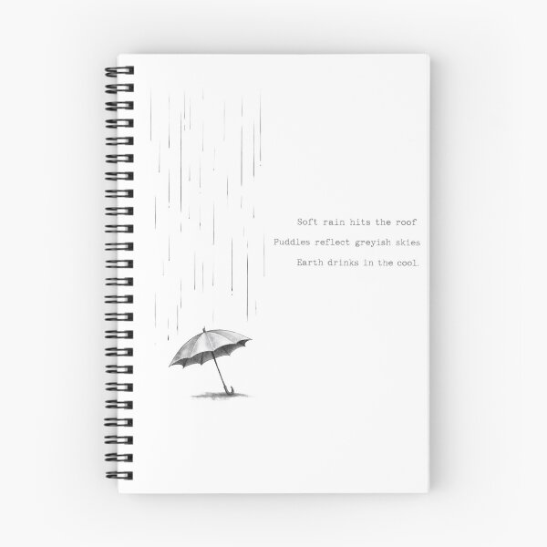 Item preview, Soft Rain Haiku Sticker - Rainy Day Zen Aesthetic designed and sold by Antonrec86.