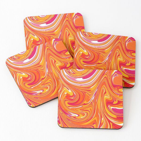 Item preview, Dynamic Orange Fluid Motion Pattern designed and sold by CharmingArt23.
