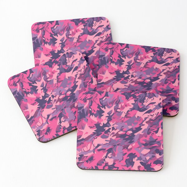 Item preview, Electric Magenta and Plum Urban Abstract Camouflage Pattern designed and sold by pinkal.