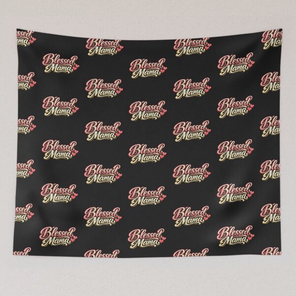 Item preview, Blessed Mama Retro Script T-Shirt, Cute Mom Gift designed and sold by MyWellbeing26.