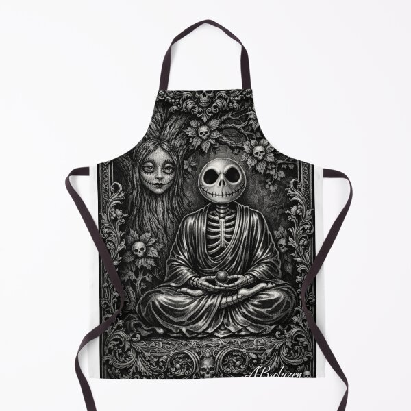 Aperçu de l'œuvre Moine Squelette Mystique – Gravure Gothique Dark Art créée et vendue par ABsoluzen.