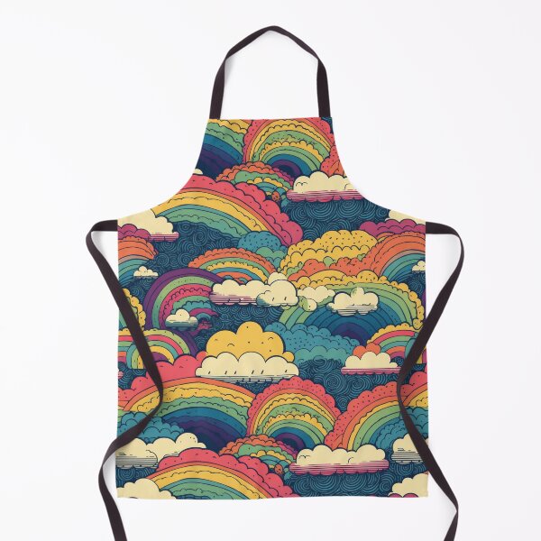Item preview, Retro Psychedelic Cloud and Sky Doodle Pattern designed and sold by pinkal.
