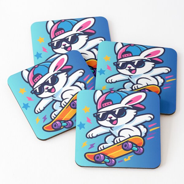 Item preview, Rabbit On A Skateboard designed and sold by McThingummy.