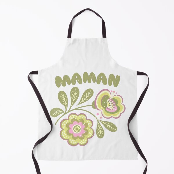 Item preview, Scandinavian Folk Art Flower Maman - Nordic Floral Retro Illustration - Green and pink Folk Embroidery Style designed and sold by LaPolilladPapel.
