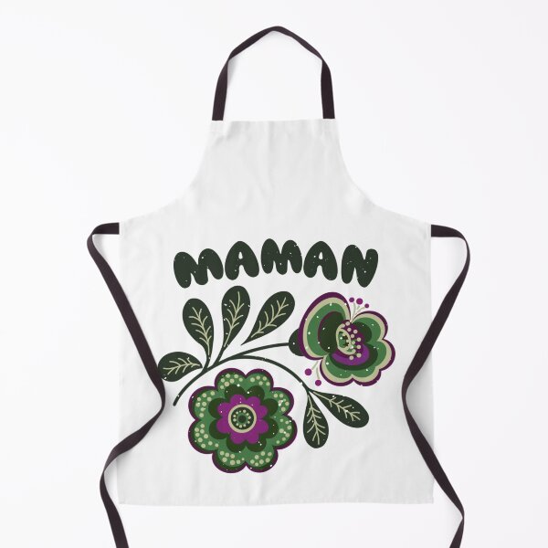 Item preview, Scandinavian Folk Art Flower Maman - Nordic Floral Retro Illustration - Green and purple Folk Embroidery Style designed and sold by LaPolilladPapel.