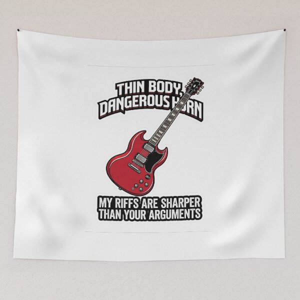 Item preview, Funny SG Cherry Red Riffs Sharper Arguments designed and sold by EKHOAISTORE.
