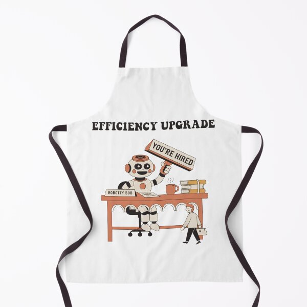 Item preview, Efficiency Upgrade – Funny Robot Hiring Human designed and sold by MugnificentShop.