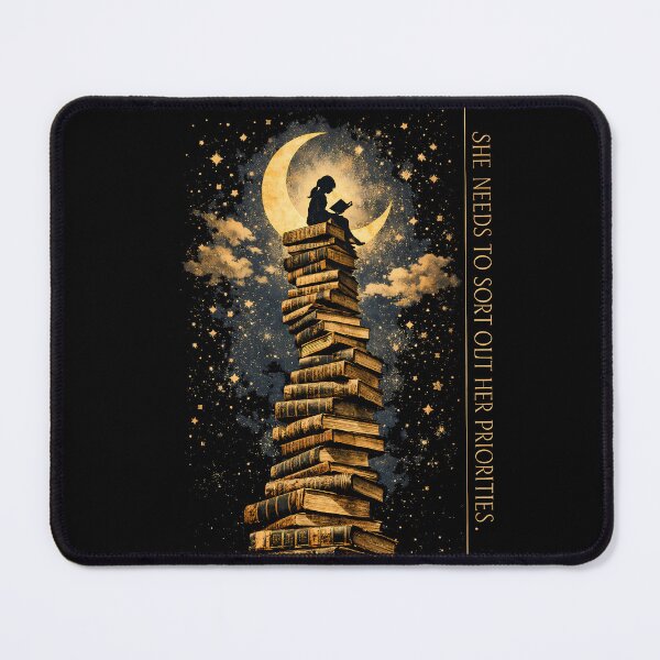 Item preview, Book Lover Priorities Surreal Collage Shirt designed and sold by agearb.