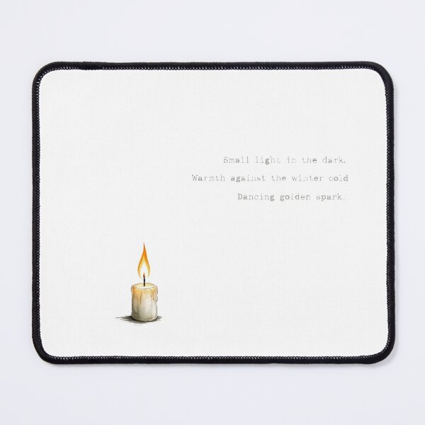 Item preview, Golden Spark Haiku - Candle Light Poetry Sticker designed and sold by Antonrec86.
