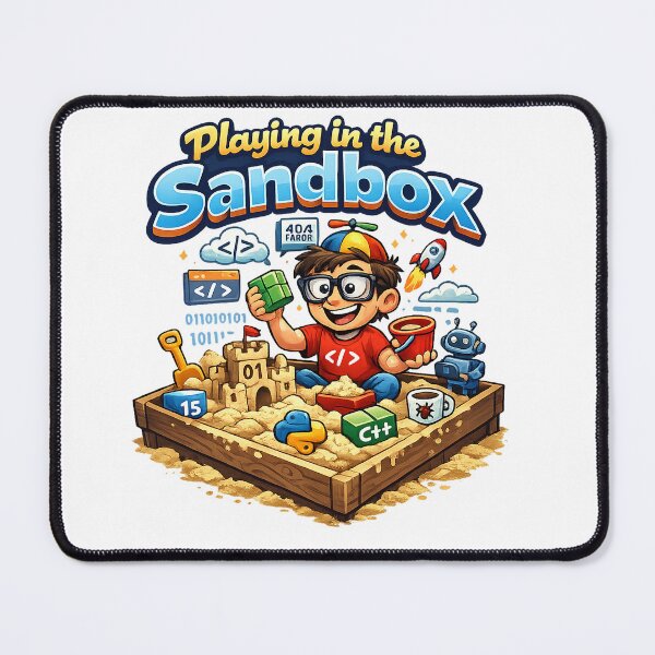 Item preview, Playing in the Sandbox Unisex Graphic Tee - Fun Coding Design, Soft & Trendy T-Shirt designed and sold by MoolokaiApperal.
