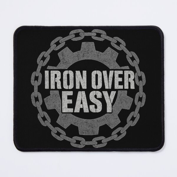 Item preview, IRON OVER EASY – Grunge Gear & Chain Emblem designed and sold by JonelCrafts.