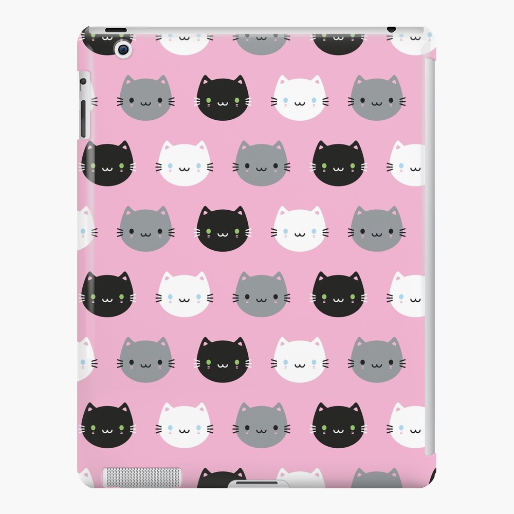 Cute Cats Kawaii Kittens Pink Ipad Case Skin By Marcelinesmith Redbubble