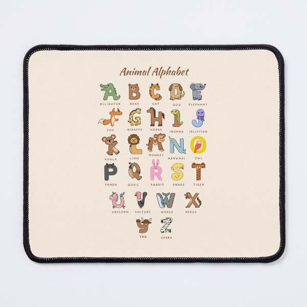 Artikelvorschau, Tieralphabet – Pädagogisch wertvolle und minimalistische Wanddekoration fürs Kinderzimmer entworfen und verkauft von Ofizkids.