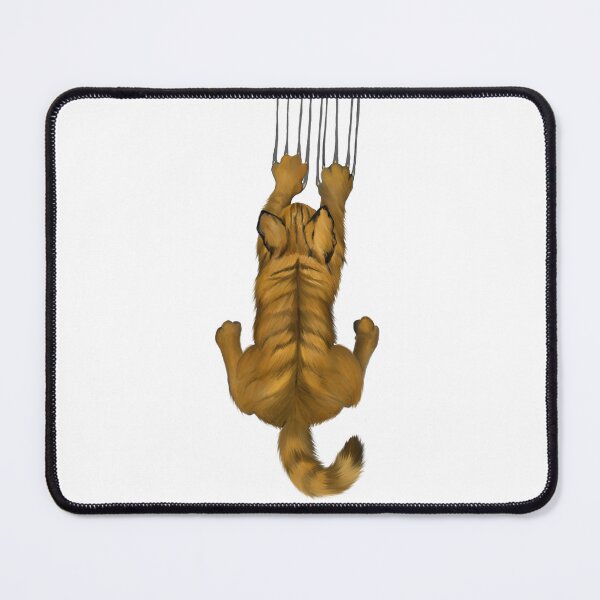 Item preview, Funny Hanging Cat Illustration – Orange Cat “Oops” – Cute Cat Fail Art designed and sold by KBOR.